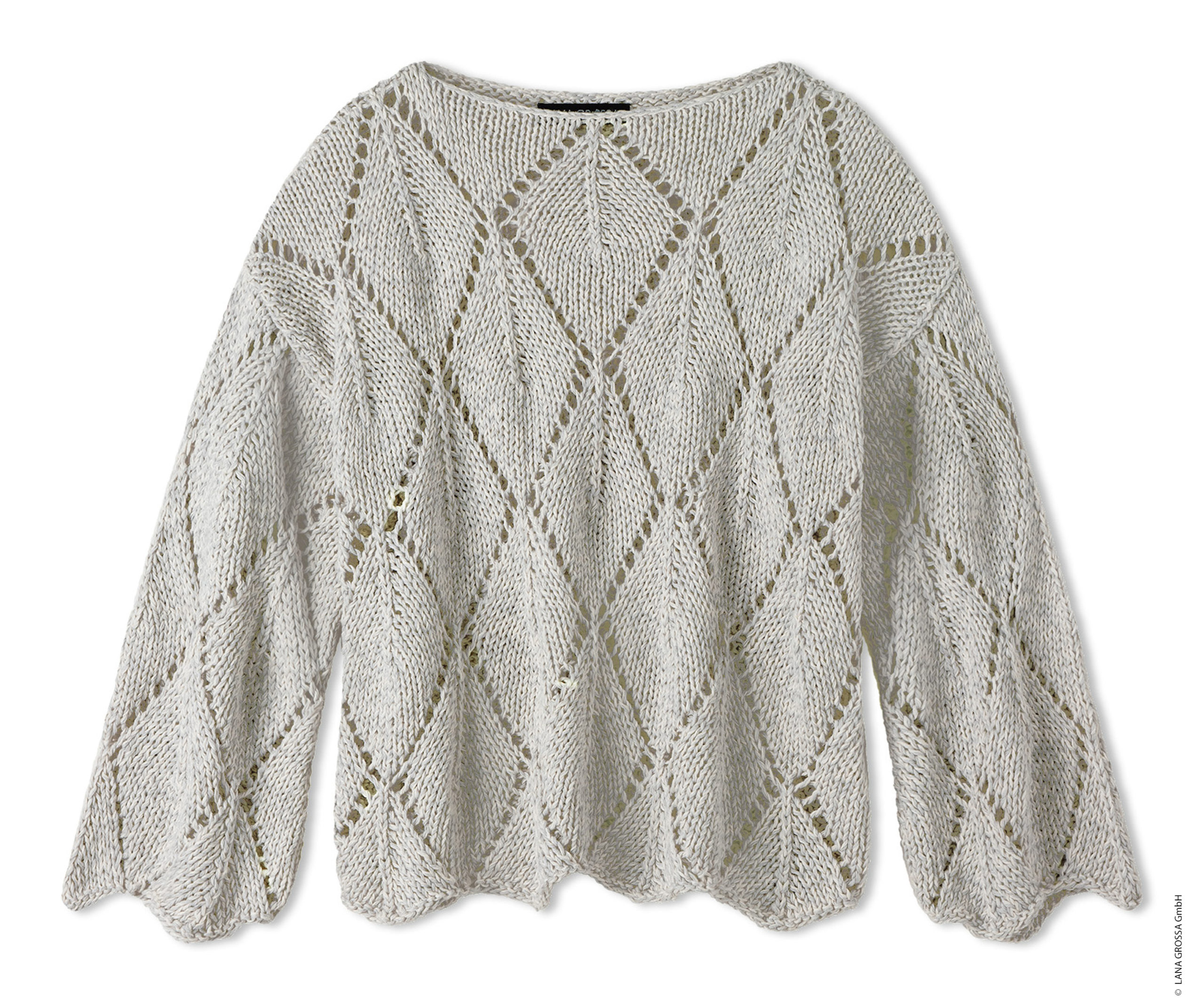 Strickset Pullover Mit Rautenmuster Aus Campo Von Lana Grossa 2 Strickset Pullover Mit Rautenmuster Aus Campo Von Lana Grossa – Bild 2