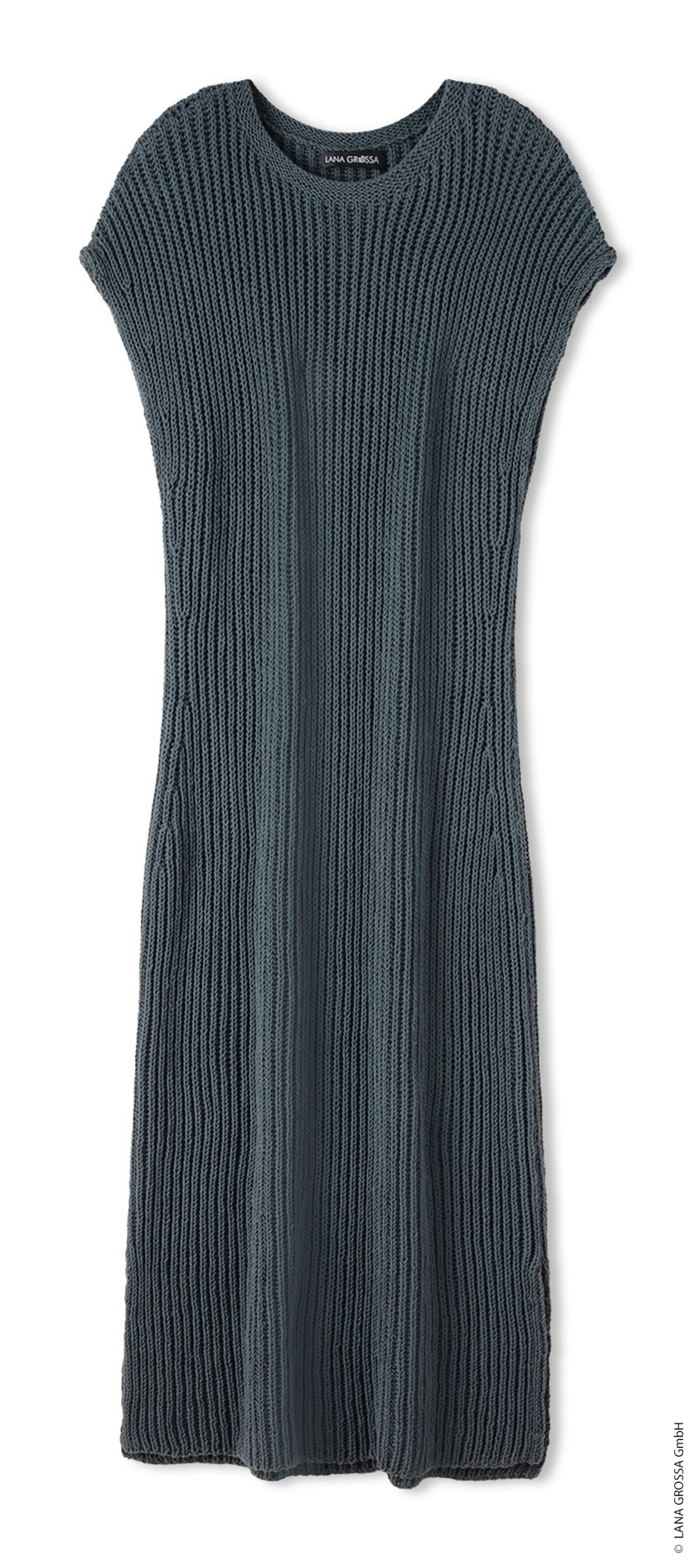 Strickset Kleid Im Patentmuster Aus Elastico Von Lana Grossa 2 Strickset Kleid Im Patentmuster Aus Elastico Von Lana Grossa – Bild 2