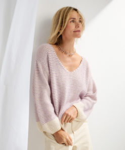 Strickset Zweifarbiger Pullover aus Promessa und Silkhair von Lana Grossa