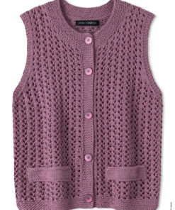 Strickset Weste Mit Taschenblenden Aus Summer Cashmere Von Lana Grossa 3 Strickset Weste Mit Taschenblenden Aus Summer Cashmere Von Lana Grossa – Bild 2