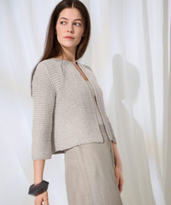 Strickset Jäckchen Im Hebemaschenmuster aus Summer Cashmere von Lana Grossa