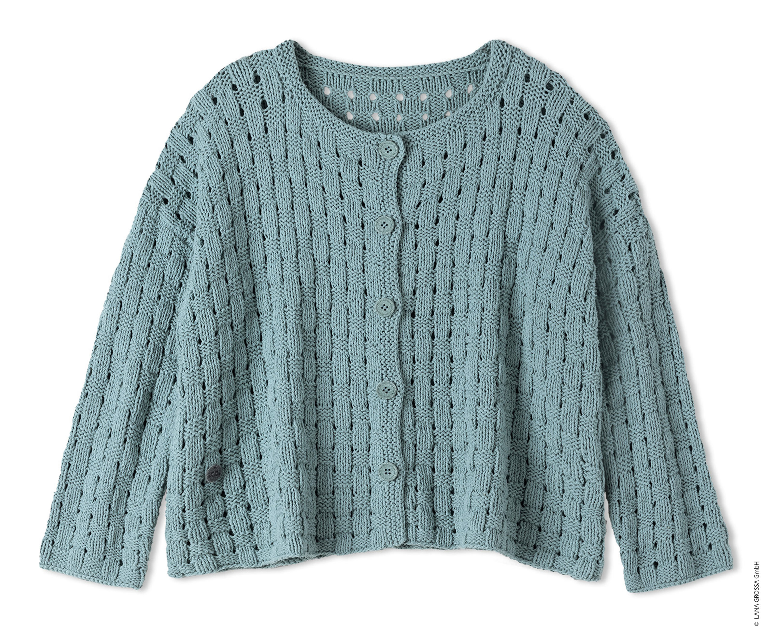 Strickset Jacke Im Flechtmuster Aus Setapura Von Lana Grossa 2 Strickset Jacke Im Flechtmuster Aus Setapura Von Lana Grossa – Bild 2