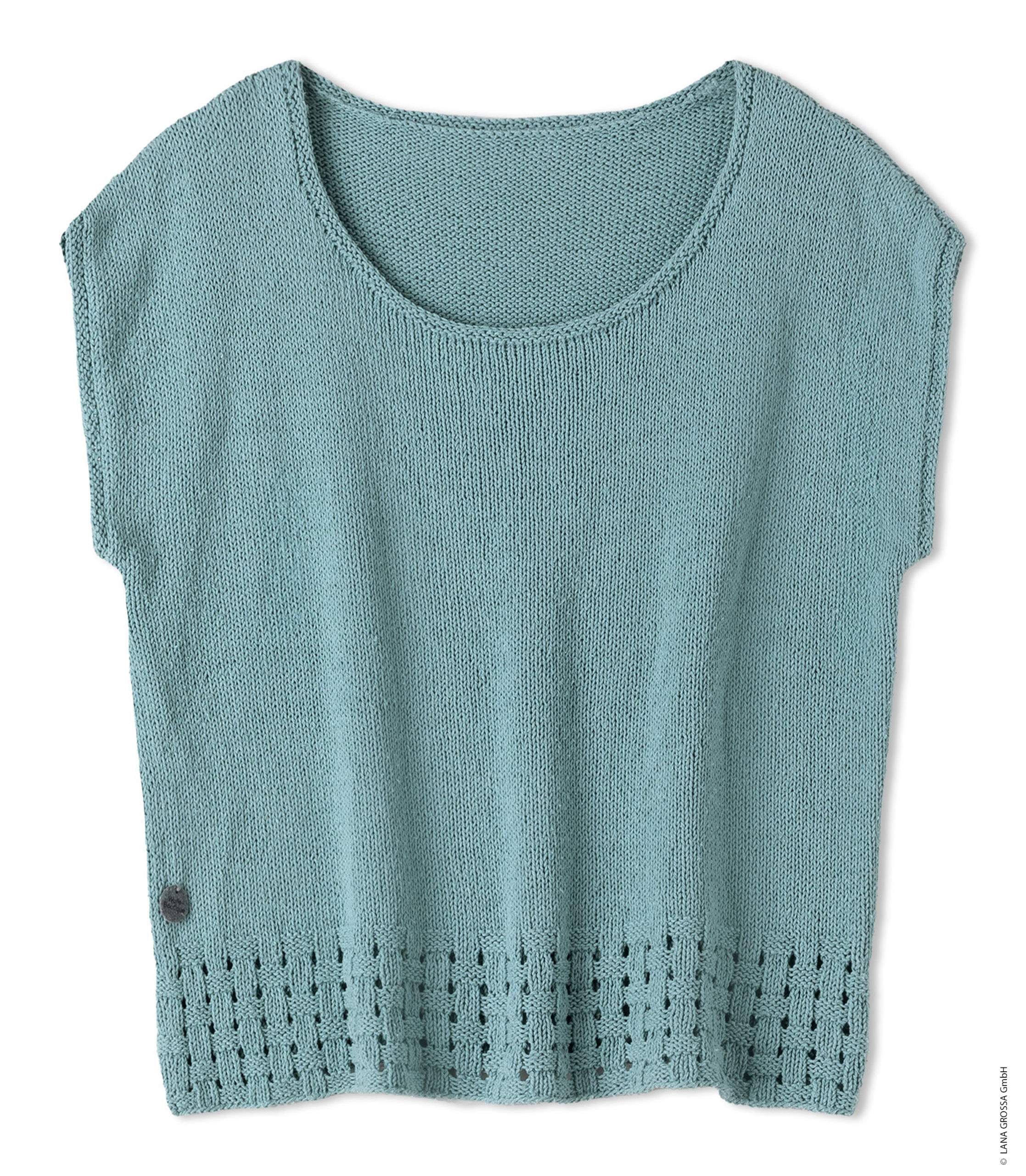 Strickset Top Mit Geflochtener Blende Aus Setapura Von Lana Grossa 2 Strickset Top Mit Geflochtener Blende Aus Setapura Von Lana Grossa – Bild 2