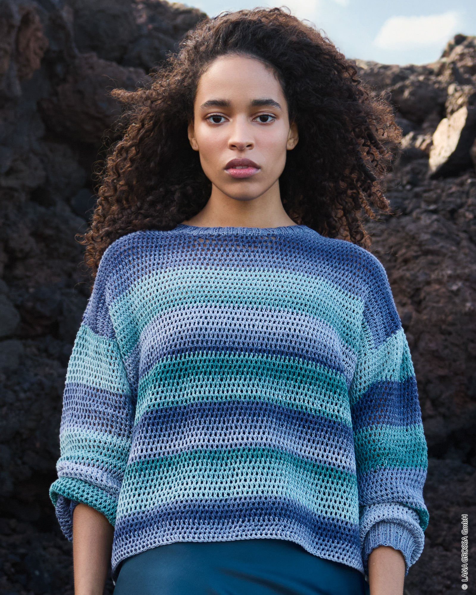 Strickset Häkel-Pullover Aus Gomitolo Tono Von Lana Grossa 1 Strickset Häkel-Pullover Aus Gomitolo Tono Von Lana Grossa