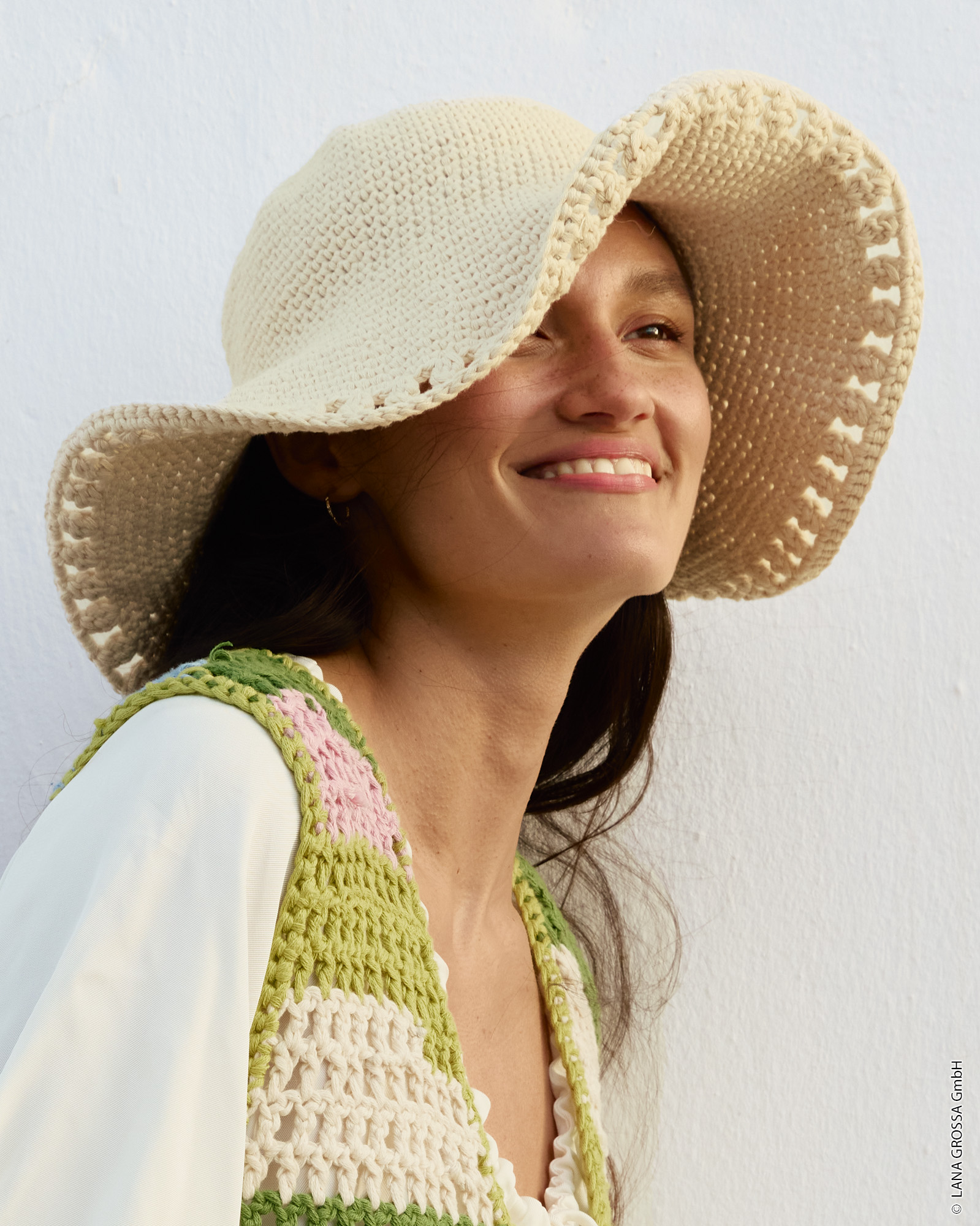 Strickset Hut In Festen Maschen Mit Krempe Aus Natural Cotton Gots Von Lana Grossa 1 Strickset Hut In Festen Maschen Mit Krempe Aus Natural Cotton Gots Von Lana Grossa