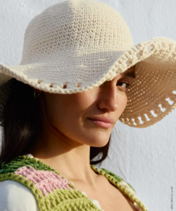 Strickset Hut In Festen Maschen Mit Krempe Aus Natural Cotton Gots Von Lana Grossa 5 Strickset Hut In Festen Maschen Mit Krempe Aus Natural Cotton Gots Von Lana Grossa – Bild 3