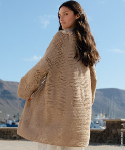 Strickset Longcardigan Im Gitter–Rautenmuster Aus Alta Moda Cotolana Von Lana Grossa 5 Strickset Longcardigan Im Gitter–Rautenmuster Aus Alta Moda Cotolana Von Lana Grossa – Bild 3