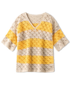 Strickset V-Pullover Im Stäbchen-Rautenlochmuster Aus Landlust Baumwolle Von Lana Grossa – Bild 2