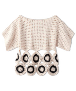 Strickset Shirt Im Stäbchen-Lochmuster Mit Rosetten Aus Campo Von Lana Grossa 4 Strickset Shirt Im Stäbchen-Lochmuster Mit Rosetten Aus Campo Von Lana Grossa – Bild 2