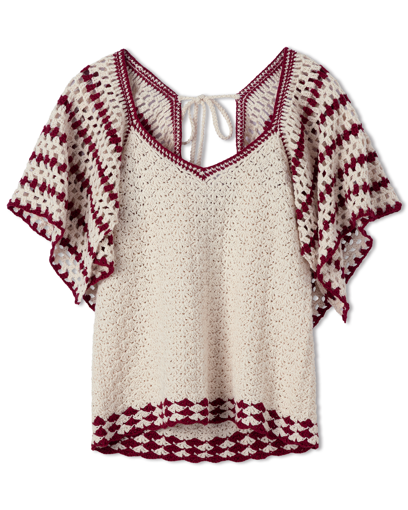 Strickset Top Im Muschelmuster Mit Volantärmeln Aus Campo Von Lana Grossa 2 Strickset Top Im Muschelmuster Mit Volantärmeln Aus Campo Von Lana Grossa – Bild 2