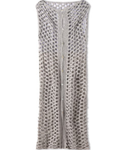 Strickset Weste / Kleid Im Stäbchenlochmuster Aus Solo Lino Von Lana Grossa 4 Strickset Weste / Kleid Im Stäbchenlochmuster Aus Solo Lino Von Lana Grossa – Bild 2