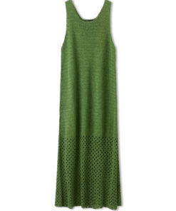 Strickset Kleid In Stäbchen Und Gittermuster Aus Solo Lino Von Lana Grossa 4 Strickset Kleid In Stäbchen Und Gittermuster Aus Solo Lino Von Lana Grossa – Bild 2