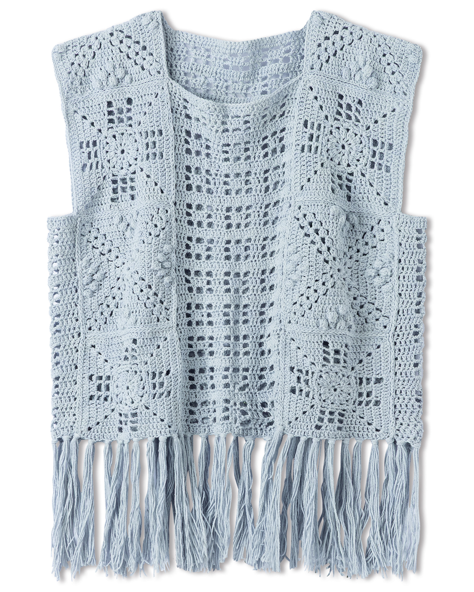 Strickset Top Mit Quadrat-Motiven Und Streifen Aus Setapura Von Lana Grossa 2 Strickset Top Mit Quadrat-Motiven Und Streifen Aus Setapura Von Lana Grossa – Bild 2