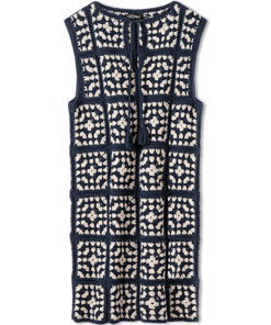 Strickset Kleid In Quadratischen Motiven Aus Elastico Von Lana Grossa 3 Strickset Kleid In Quadratischen Motiven Aus Elastico Von Lana Grossa – Bild 2