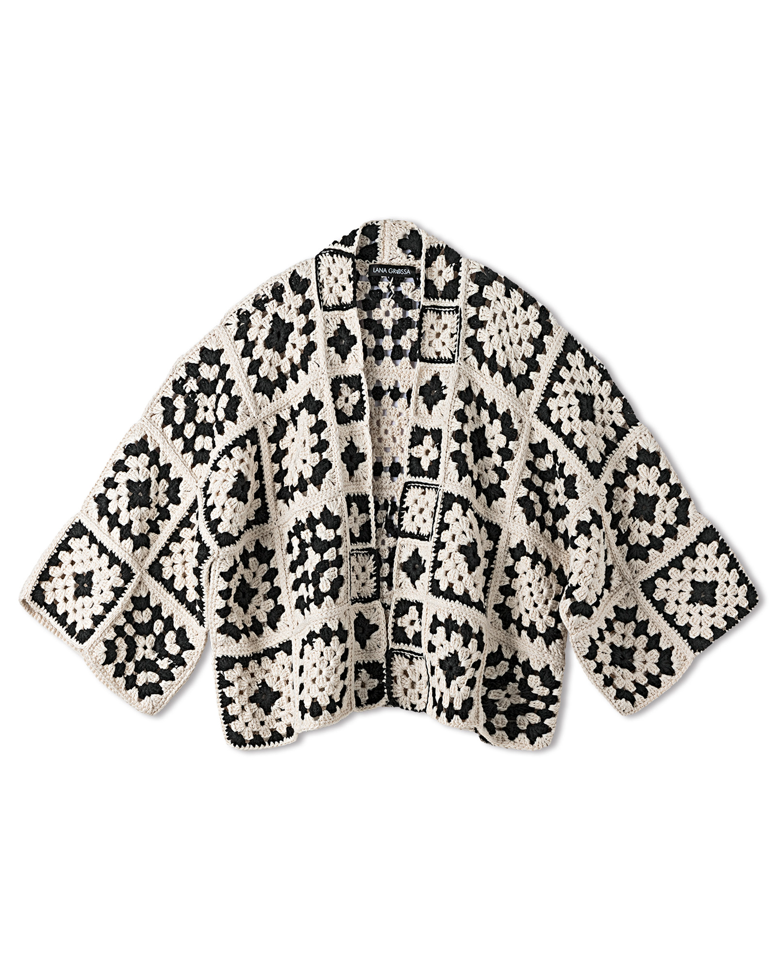 Strickset Jacke In Quadratischen Motiven Aus Campo Von Lana Grossa 2 Strickset Jacke In Quadratischen Motiven Aus Campo Von Lana Grossa – Bild 2