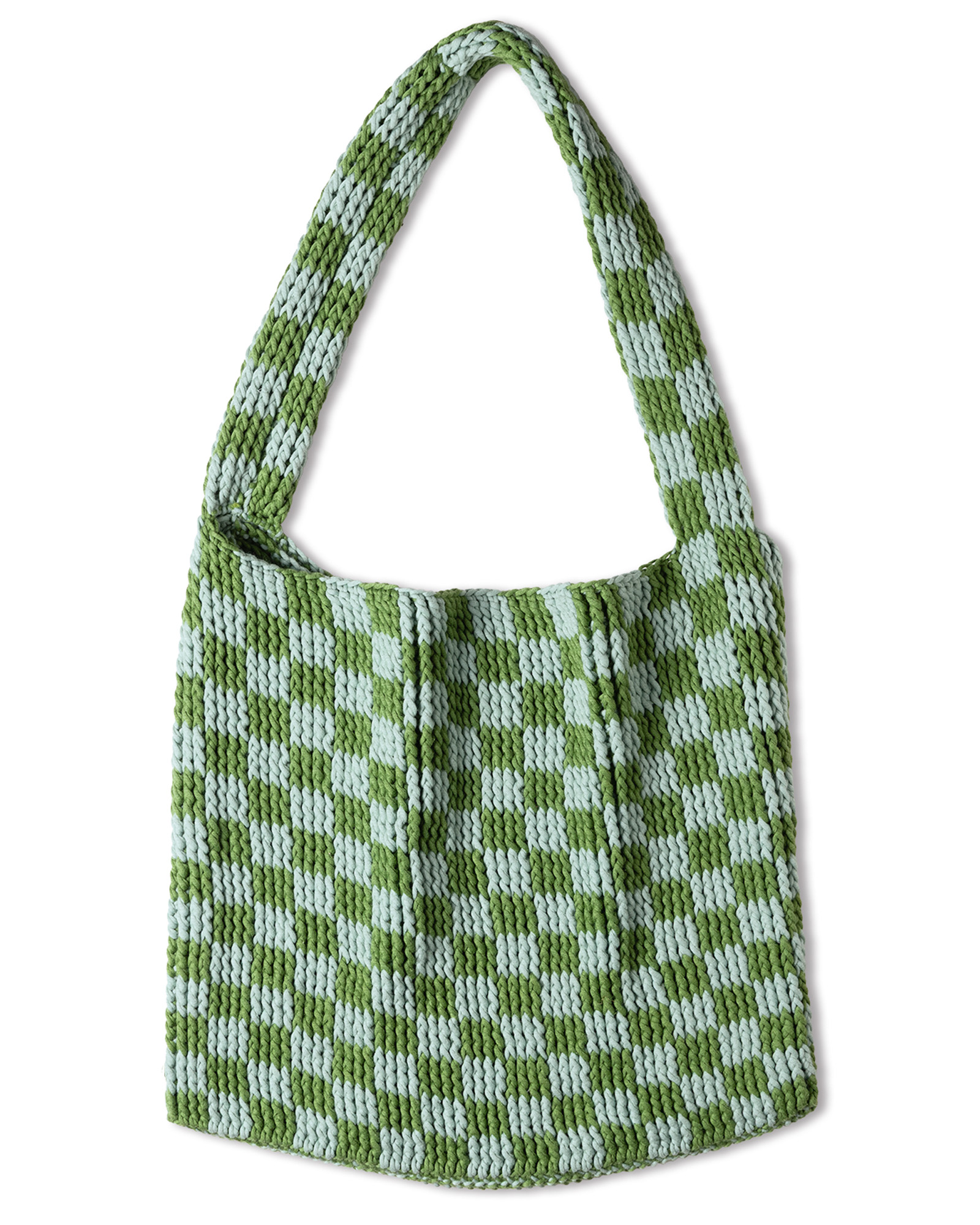 Strickset Shopper Im Karomuster In Reliefstäbchen Aus Promessa Von Lana Grossa 2 Strickset Shopper Im Karomuster In Reliefstäbchen Aus Promessa Von Lana Grossa – Bild 2
