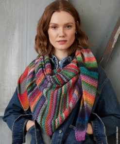 Strickset Dreieckstuch Mit Perlmuster Aus Farfalla Von Lana Grossa 3 Strickset Dreieckstuch Mit Perlmuster Aus Farfalla Von Lana Grossa – Bild 2