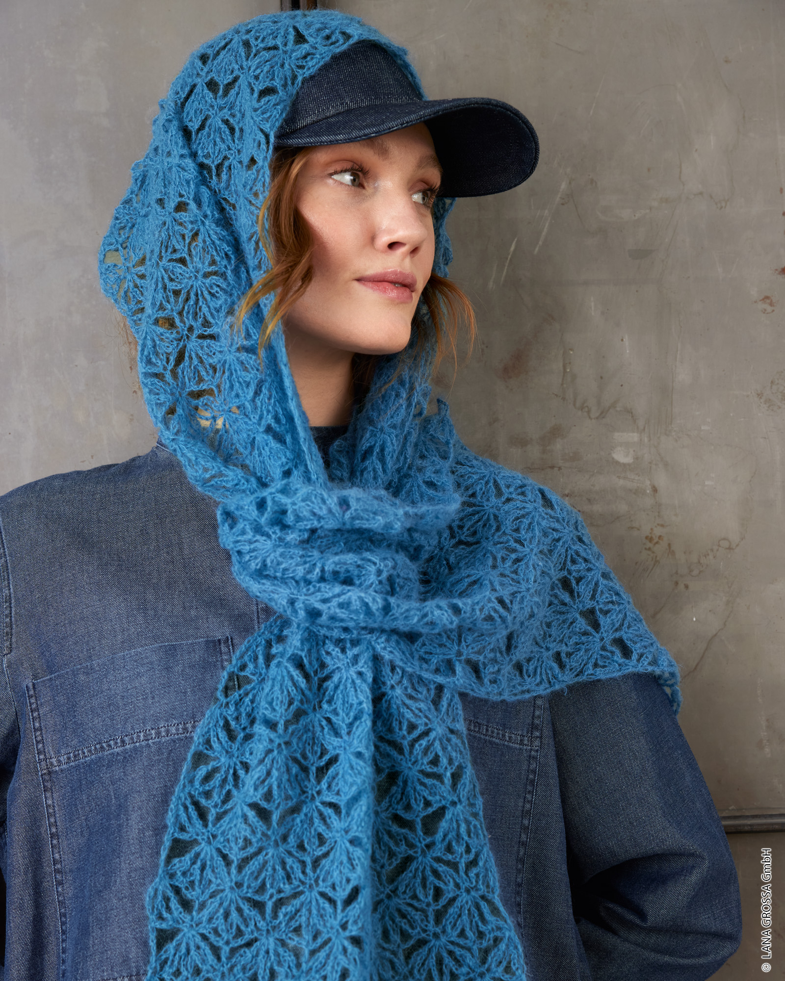 Strickset Häkelschal Aus Silkhair Von Lana Grossa 1 Strickset Häkelschal Aus Silkhair Von Lana Grossa