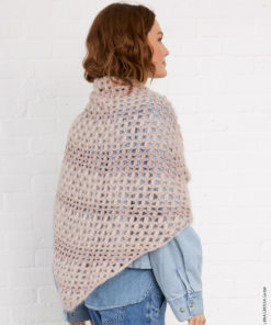 Strickset Häkeltuch Mit Noppen Aus Ecopuno, Silkhair Und Brillino Von Lana Grossa 4 Strickset Häkeltuch Mit Noppen Aus Ecopuno, Silkhair Und Brillino Von Lana Grossa – Bild 2
