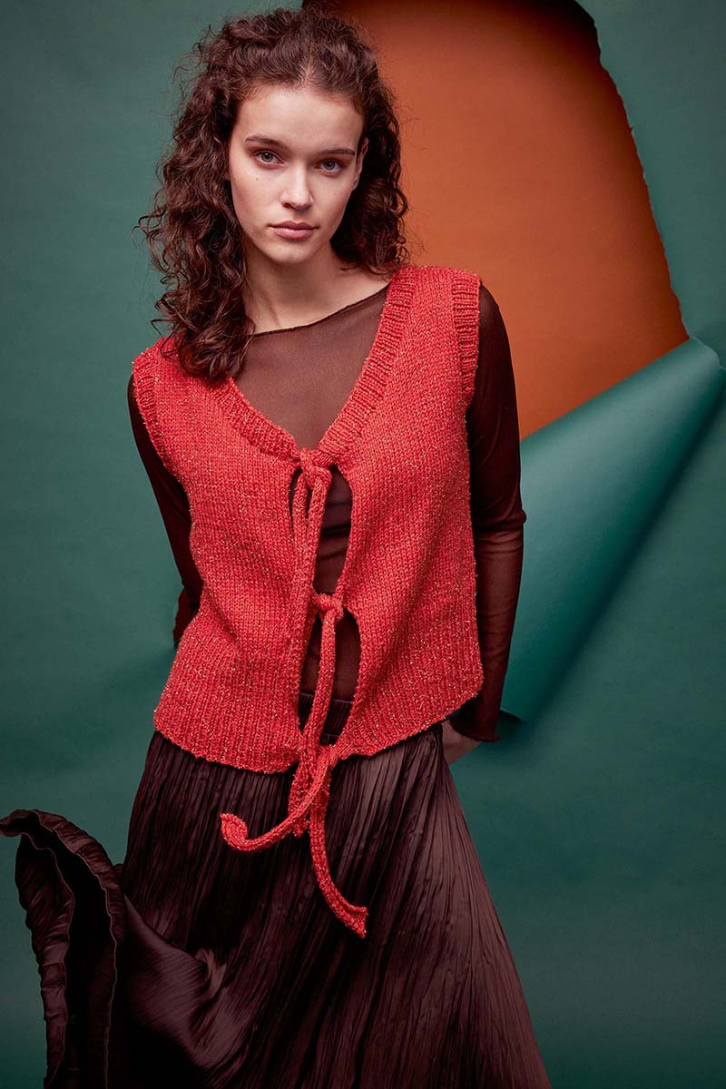 Strickset Weste Aus Venus Von Lang Yarns 1 Strickset Weste Aus Venus Von Lang Yarns