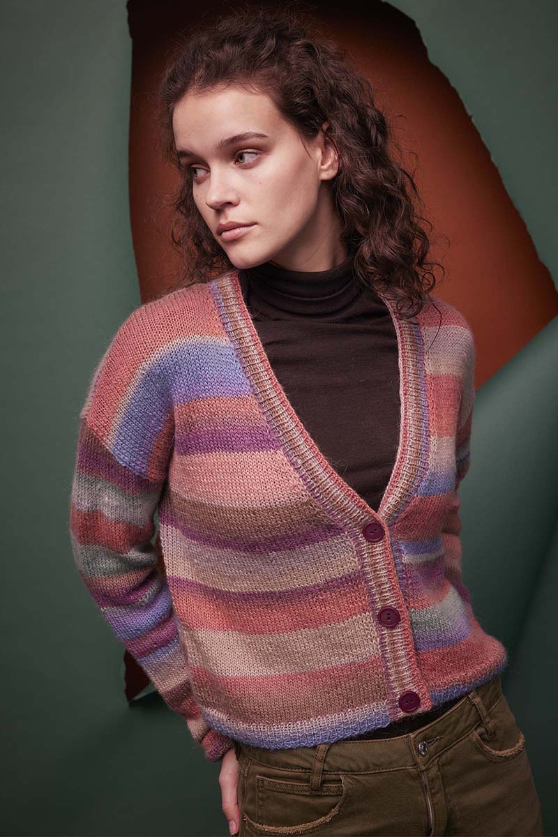 Strickset Jacke Aus Aurora Von Lang Yarns 3 Strickset Jacke Aus Aurora Von Lang Yarns – Bild 3