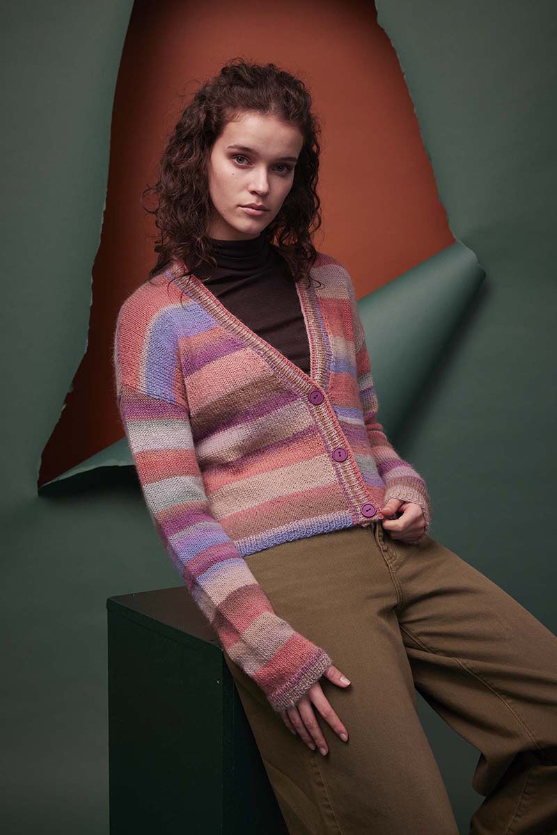 Strickset Jacke Aus Aurora Von Lang Yarns 4 Strickset Jacke Aus Aurora Von Lang Yarns – Bild 4