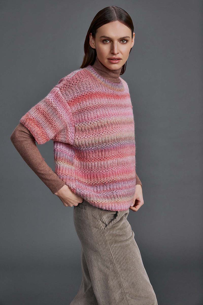Strickset Kurzarmpullover Aus Harmony Von Lang Yarns 5 Strickset Kurzarmpullover Aus Harmony Von Lang Yarns – Bild 5
