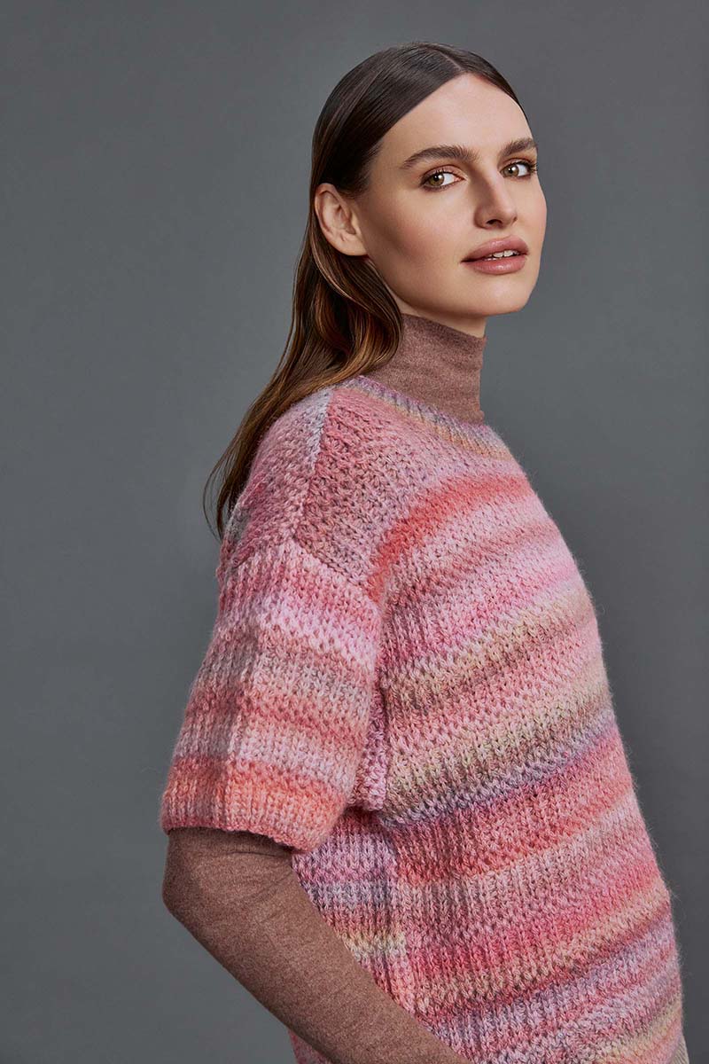 Strickset Kurzarmpullover Aus Harmony Von Lang Yarns 6 Strickset Kurzarmpullover Aus Harmony Von Lang Yarns – Bild 6