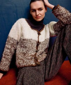 Strickset Kurze Jacke Top Down Aus Baby Lama Von Lang Yarns 3 Strickset Kurze Jacke Top Down Aus Baby Lama Von Lang Yarns – Bild 2