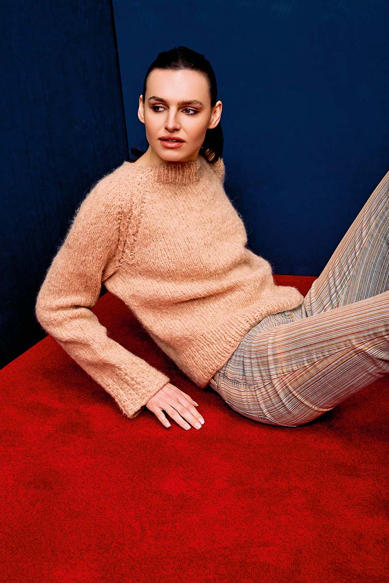 Strickset Pullover Top Down Aus Baby Lama Von Lang Yarns 1 Strickset Pullover Top Down Aus Baby Lama Von Lang Yarns
