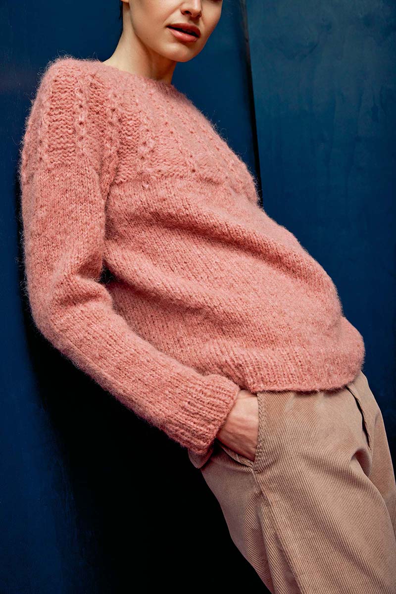 Strickset Pullover Top Down Aus Baby Lama Von Lang Yarns 2 Strickset Pullover Top Down Aus Baby Lama Von Lang Yarns – Bild 2