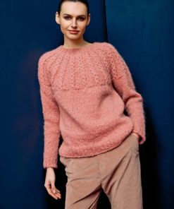 Strickset Pullover Top Down aus Baby Lama von Lang Yarns