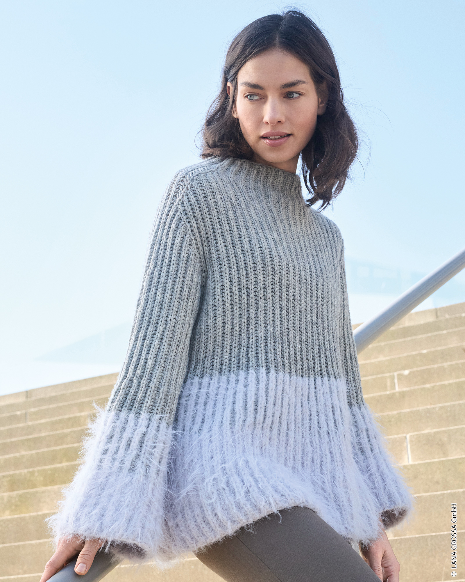 Strickset Pullover Im Briochemuster Aus Basta Und Cool Merino Von Lana Grossa 1 Strickset Pullover Im Briochemuster Aus Basta Und Cool Merino Von Lana Grossa