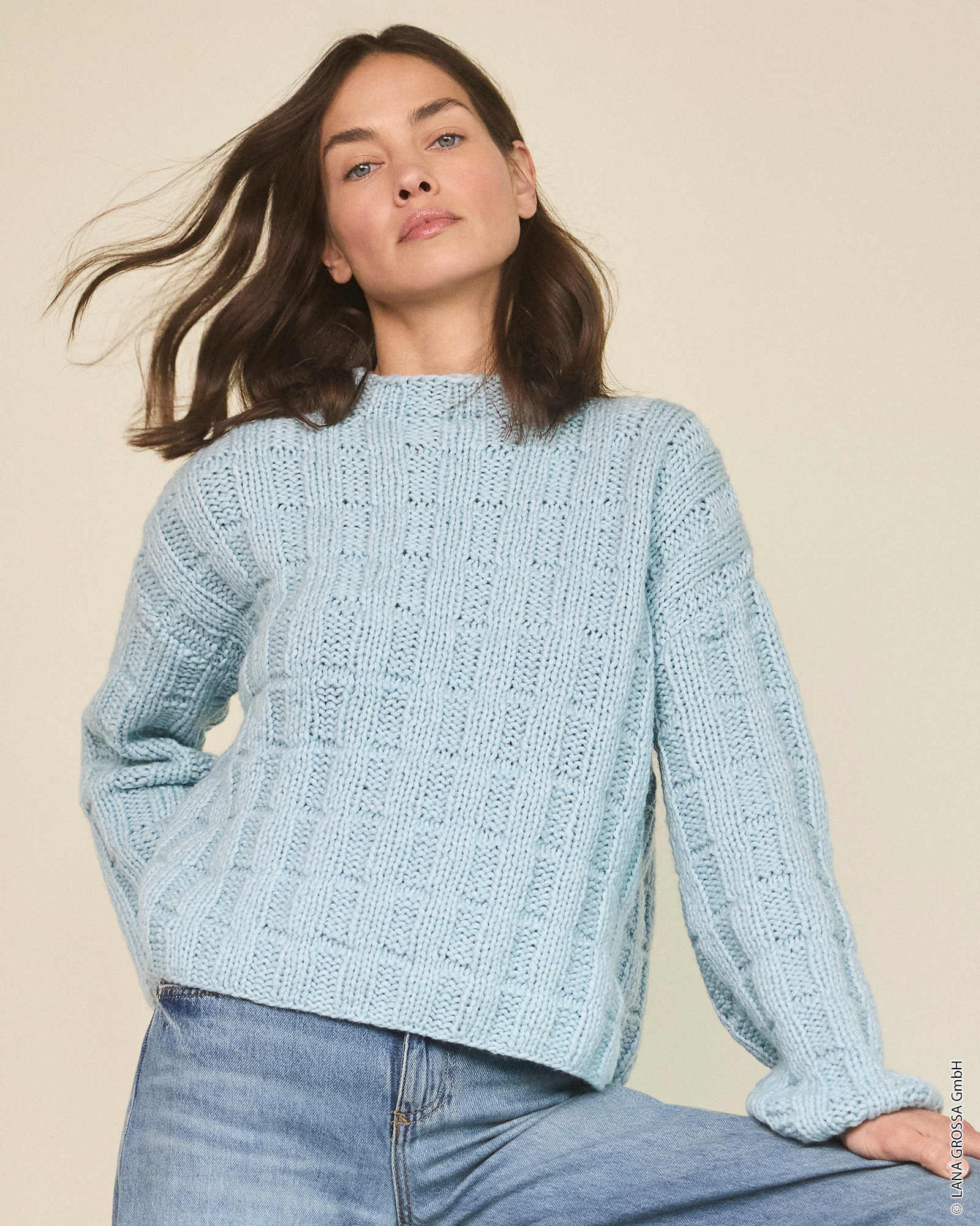 Strickset Pullover Mit Strukturmuster Aus Winter Softness Von Lana Grossa 1 Strickset Pullover Mit Strukturmuster Aus Winter Softness Von Lana Grossa