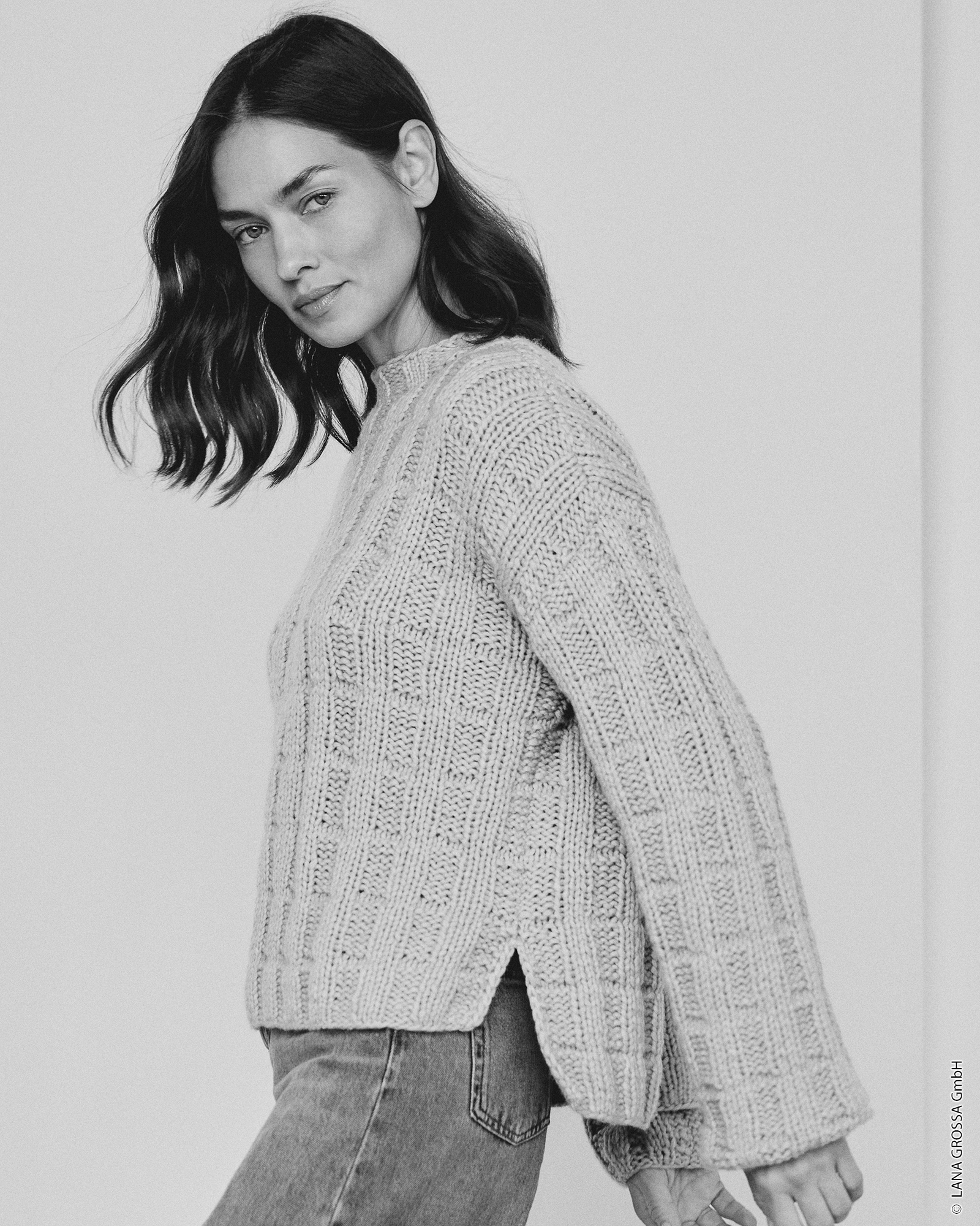Strickset Pullover Mit Strukturmuster Aus Winter Softness Von Lana Grossa 2 Strickset Pullover Mit Strukturmuster Aus Winter Softness Von Lana Grossa – Bild 2