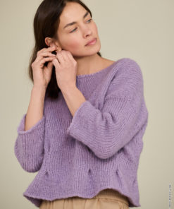 Strickset Top Down Pullover aus Alpaca Air II von Lana Grossa