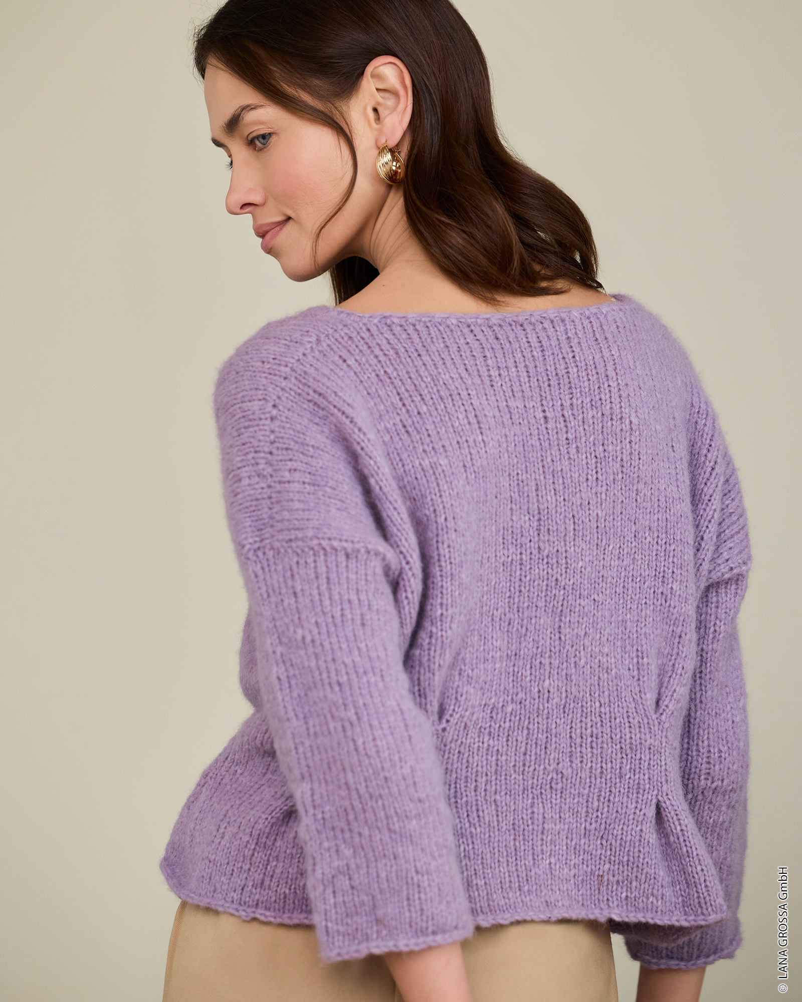 Strickset Top Down Pullover Aus Alpaca Air Ii Von Lana Grossa 2 Strickset Top Down Pullover Aus Alpaca Air Ii Von Lana Grossa – Bild 2