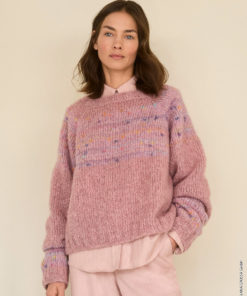Strickset Pullover Mit Rundpasse aus Alpaca Air II und Cassata von Lana Grossa