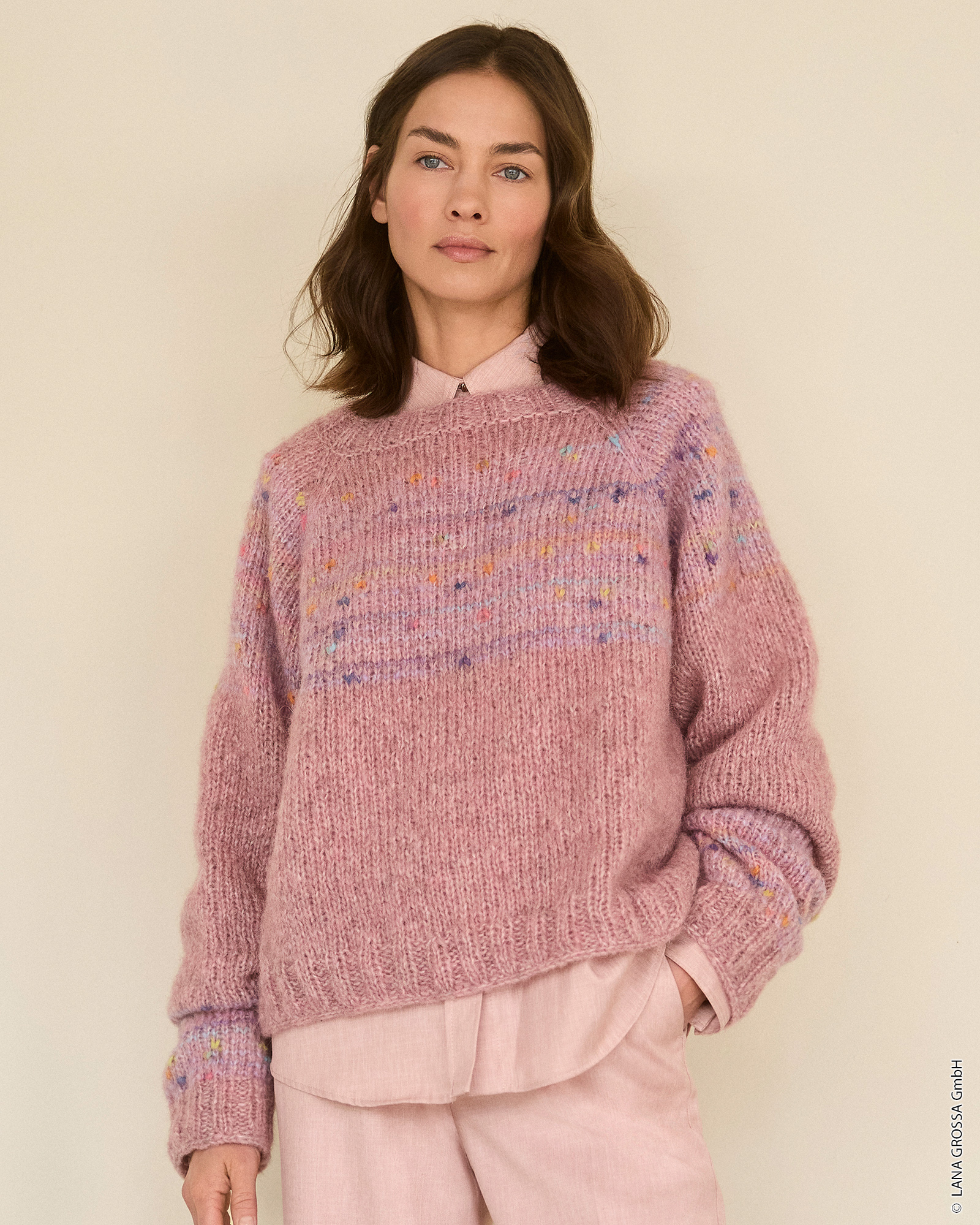 Strickset Pullover Mit Rundpasse Aus Alpaca Air Ii Und Cassata Von Lana Grossa 1 Strickset Pullover Mit Rundpasse Aus Alpaca Air Ii Und Cassata Von Lana Grossa
