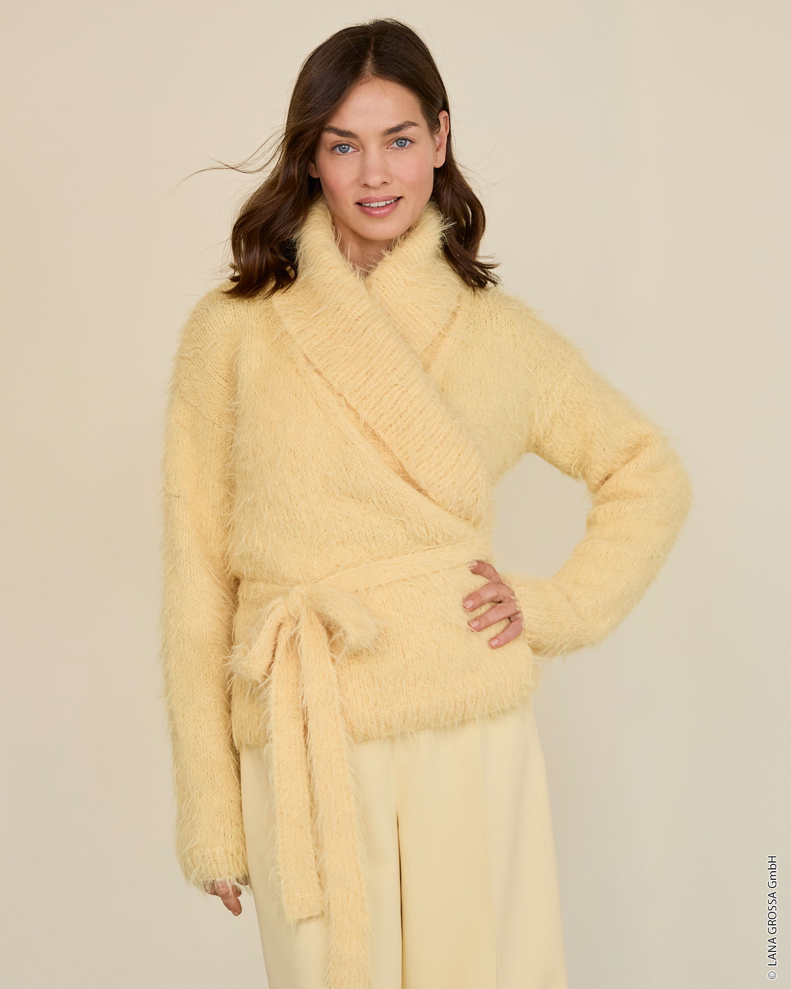Strickset Wickeljacke Aus Basta Von Lana Grossa 1 Strickset Wickeljacke Aus Basta Von Lana Grossa