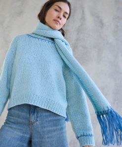Strickset Schal Mit Fransen Aus Winter Softness Von Lana Grossa 3 Strickset Schal Mit Fransen Aus Winter Softness Von Lana Grossa – Bild 2