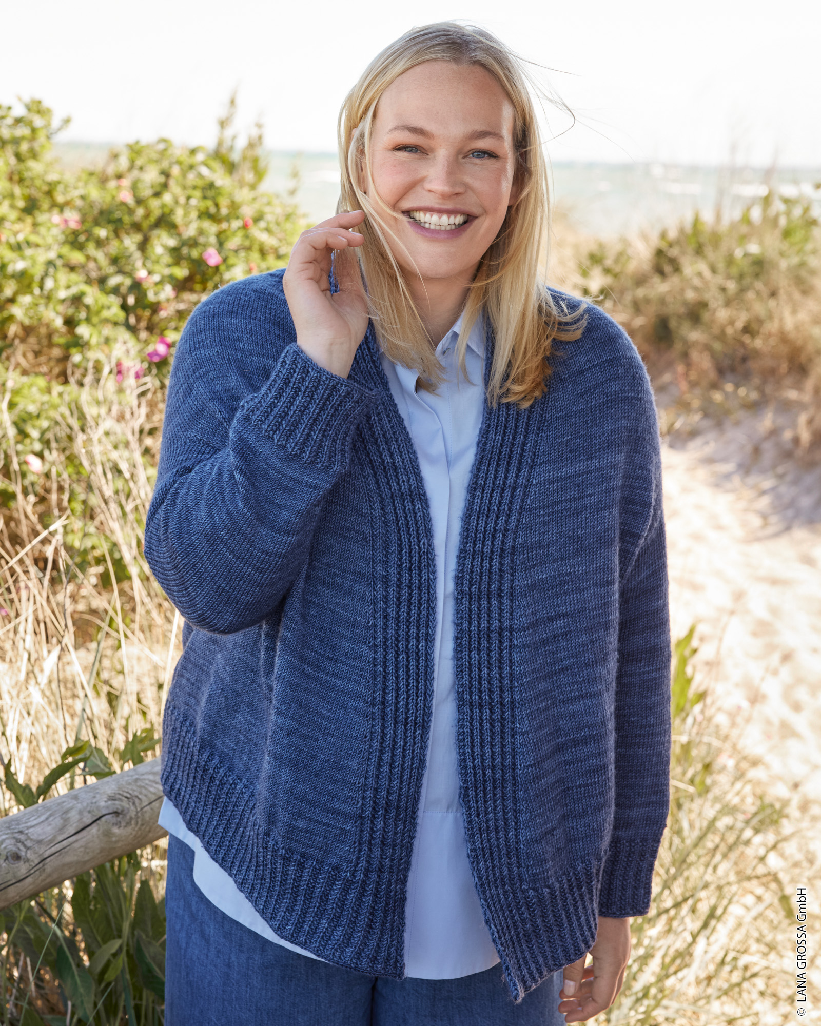 Strickset Jacke Mit Randblenden Aus Cool Wool Vintage Von Lana Grossa 1 Strickset Jacke Mit Randblenden Aus Cool Wool Vintage Von Lana Grossa