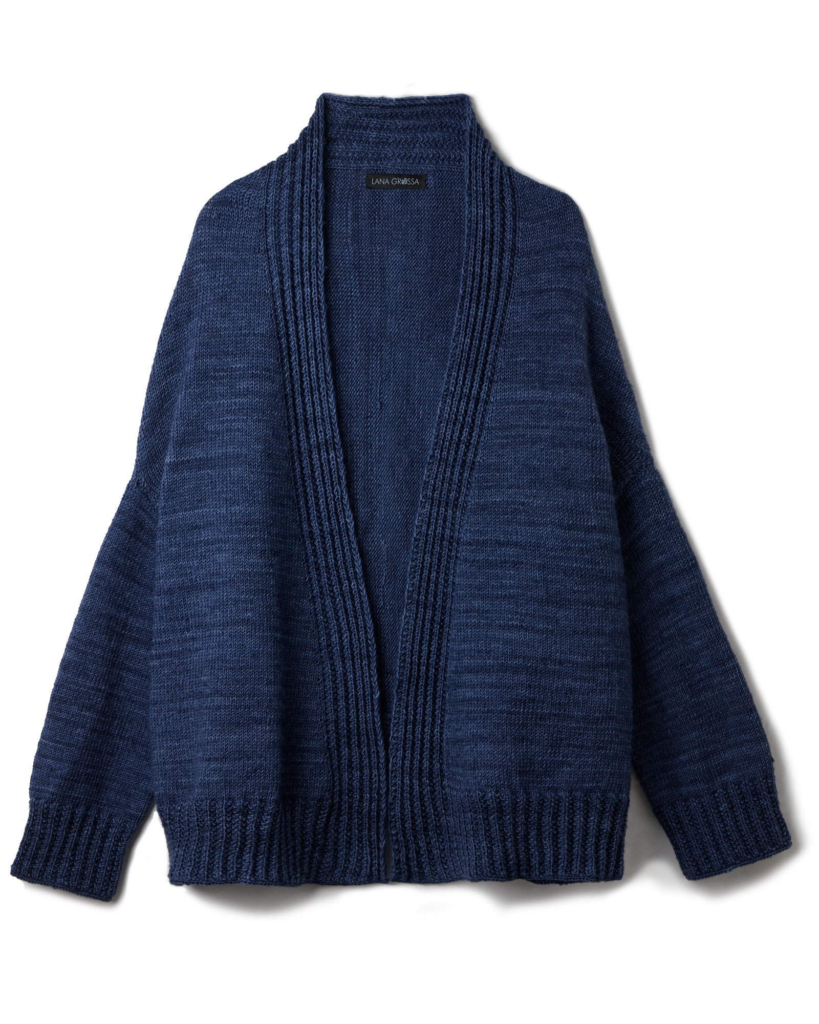 Strickset Jacke Mit Randblenden Aus Cool Wool Vintage Von Lana Grossa 2 Strickset Jacke Mit Randblenden Aus Cool Wool Vintage Von Lana Grossa – Bild 2