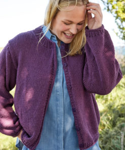 Strickset Top Down Oversize-jacke aus Cool Wool Superbig Uni von Lana Grossa