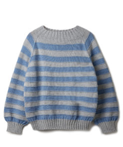 Strickset Top Down Streifenpullover Aus Cool Wool Big Mélange Von Lana Grossa – Bild 2