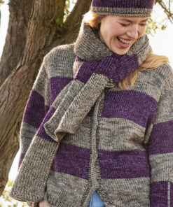Strickset Streifenschal aus Vintage Chunky von Lana Grossa