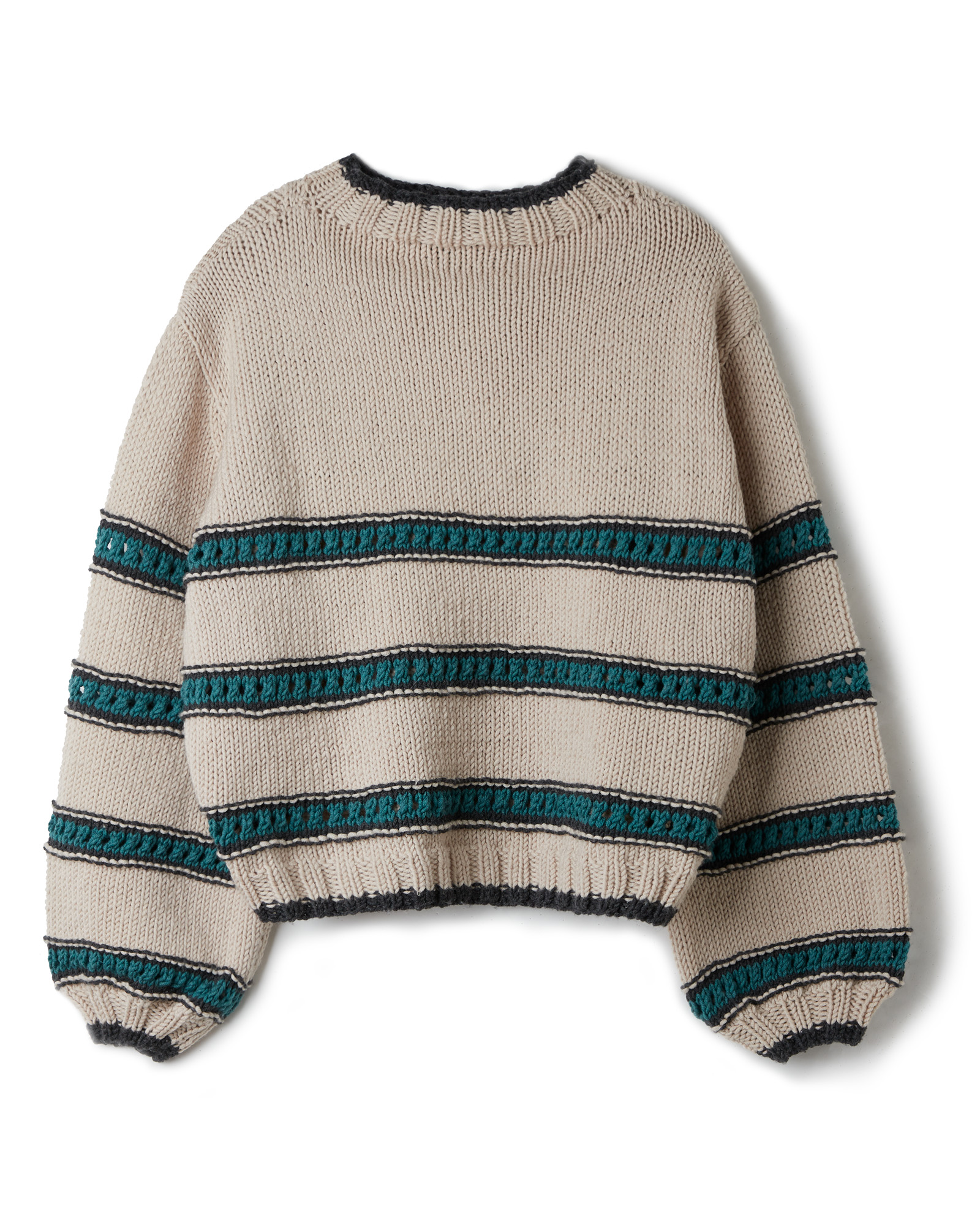 Strickset Oversize-Pullover Mit Streifenmuster Aus Cool Wool Superbig Mélange Von Lana Grossa 2 Strickset Oversize-Pullover Mit Streifenmuster Aus Cool Wool Superbig Mélange Von Lana Grossa – Bild 2
