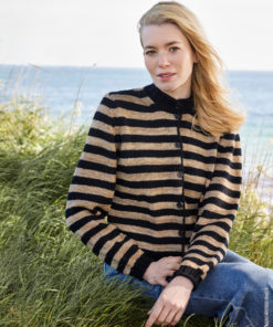 Strickset Streifenjacke Glatt Rechts aus Cool Wool Big und Cool Wool Big Vintage von Lana Grossa