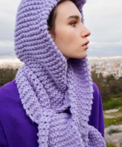 Strickset Kapuzenschal Aus Fire Von Lang Yarns 3 Strickset Kapuzenschal Aus Fire Von Lang Yarns – Bild 2