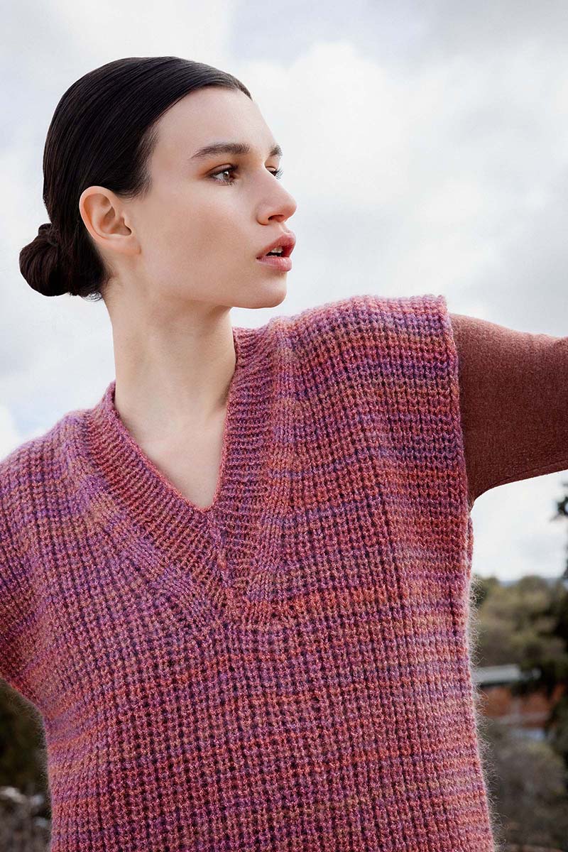 Strickset Pullunder Aus Glamour Von Lang Yarns 2 Strickset Pullunder Aus Glamour Von Lang Yarns – Bild 2